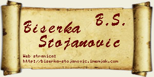 Biserka Stojanović vizit kartica